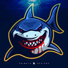 Black And White Shark Design Tubarao Shark Sport Logo Logo Keren Gambar Desain