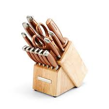 Amazon Com Kitchenaid 14 Piece Cutlery Set Copper Pearl Kitchen Dining Copper Kitchen Copper Kitchen Accessories Black And Copper Kitchen