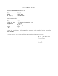 Surat pernyataan izin orang tua. Doc Contoh Surat Izin Ortu Lutfi Lutfi Academia Edu
