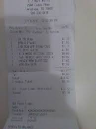 What Is A Unbranded Food Stamp Card I Never Got A Receipt Like This From A Grocery Store The E Z Mart Is A Corner Store Tha Food Stamp Card Bon
