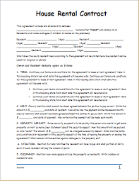 House Rental Contract House Rental Rental Agreement Templates Rental