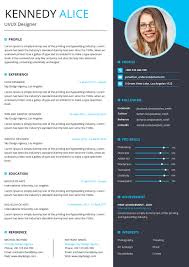 What makes a simple resume/ cv template. Example Of A Perfect Cv Template To Download In Word Format