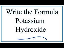 Maybe you would like to learn more about one of these? Writing The Formula For Potassium Hydroxide Youtube
