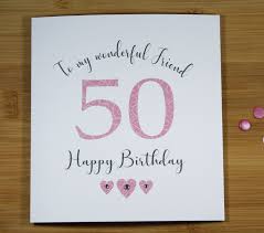 Cards for everyone currently stock a varied range of happy birthday cards from many different suppliers. 50th Birthday Card Mum Sister Wife Daughter Cousin Niece Female Friend Granddaughter 40th Birthday Cards 50th Birthday Cards For Women Birthday Cards For Friends