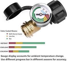 Maybe you would like to learn more about one of these? Dozyant Propane Tank Gauge Level Indicator Leak Detector Gas Pressure Meter Color Coded Universal For Cylinder Bbq Gas Grill Rv Camper Heater And More Appliances Type 1 Connection Pricepulse