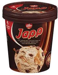 Siden 1924 har vi laget kremen av iskrem. Japp Sjokoladeis 450ml Hennig Olsen