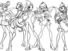 32 winx club printable coloring pages for kids. Winx Club Coloring Pages Bloom Bestappsforkids Com