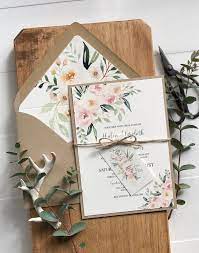 Rustic Floral Wedding Invitation Set For Bohemian Wedding Etsy Wedding Invitations Boho Floral Wedding Invitation Suite Boho Chic Wedding Invitations