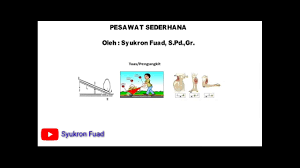 Ada berbagai jenis pesawat sederhana antara lain bidang miring, tuas. Pesawat Sederhana Bagian 1 Tuas Pengungkit Youtube