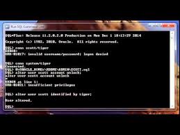 Unlock an oracle table · get the object id of the locked table: Scott Schema In Oracle Youtube