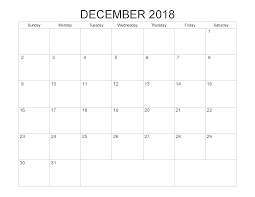 December 2018 Editable Word Calendar 12 Month Calendar Printable Blank Monthly Calendar Template Monthly Calendar Printable