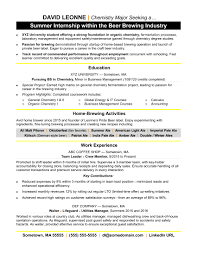 Student internship resume cv for internship for freshers; Resume For Internship Monster Com