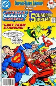 Using characters evoking dc's classic heroes and villains, squadron supreme explored themes around the role of heroes. Super Team Family The Lost Issues Jla Vs The Squadron Supreme In Last Team Standing Part One