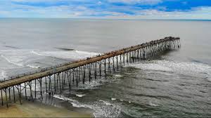 Enjoy the hd views from the pier in the us city of dania beach, florida. Kure Beach Pier Drone Footage Kure Beach Nc Youtube