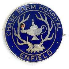 Chase Farm Hospital Enfield Silver Nurses Badge Hallmarked London 1958 Vintage Nurse Nurse Badge Hospital Pins