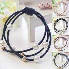 Hair Accessories Elastic Hair Bands Pearl Rubber Band Simple Hair Ropes Get 10 Off Using Coupon Code Save10 F Hair Tie Accessories Hair Accessories Rope Hair