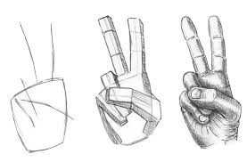 How to draw a peace sign step by step? Drawing Peace Sign Hand Drawing Anime