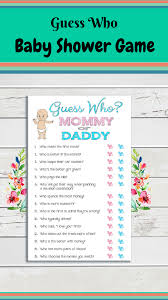 Baby Shower Game Guess Who Coed Baby Shower Couples Baby Shower Who Said It Shower Game Instant Download B Coed Baby Shower Baby Shower Baby Shower Games