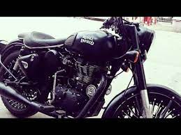 Modified royal enfield photos, modification acessories. Royal Enfield Classic 500 Stealth Black Modifications Youtube