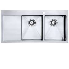 Stainless steel kitchen sink commercial catering single double bowl drainer kit. Double Bowl With Drainer Kitchen Sinks Taps