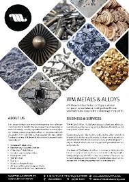 Wm Metals Alloys Pte Ltd Singapore Singapore Non Ferrous Metal Recycling Company