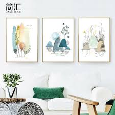 北欧小清新插画餐厅墙画客厅装饰画现代简约创意个性壁画饭厅挂画 淘宝网 gallery wall decor home decor