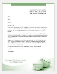 Download the farewell letter , (compatible with google docs and word online) or see below for more examples. 5 Medical Leave Letter Samples For Every Situation Printable Medical Forms Letters Sheets