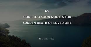 I'm so angry that my brother is gone. 65 Gone Too Soon Quotes For Sudden Death Of Loved One