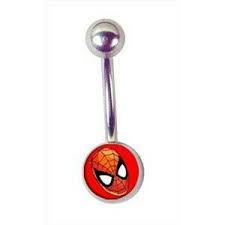 Spiderman Belly Ring Belly Piercing Jewelry Cute Belly Rings Belly Button Jewelry