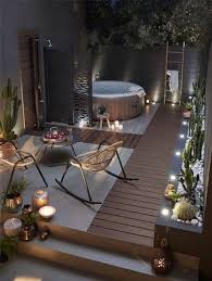 Deco Terrasse Cactus Jacuzzi Decoration Terrasse Idee Deco Jardin Deco Terrasse