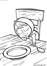 Coloriage Masha Et Michka Est Tres Fatigue A Imprimer Coloriage Ours A Colorier Masha Et L Ours