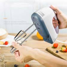 Whisk Electric Household Mini Whisk Baking Small Whipped Cream Machine,  Specification:US Plug+4 Stirring Rods