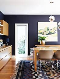 Indigo Walls Dining Room Blue Dining Room Decor Dining Room Blue Interior Design