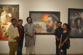 Artist Sri Shyam Verma Mr Arjun Das And Roni Sarkar And Anupam Pal Group Art Exhibition Visual Art Gallery Ind Art Exhibition Indian Paintings Art Gallery