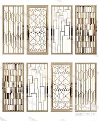 117 Decorative Partition 3d Model Free Download In 2020 Wall Partition Design Door Glass Design Living Room Partition Design