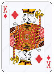 In italian and spanish playing cards, the king immediately outranks the knight. King Of Diamonds Playing Card Royalty Free Cliparts Vectors And Stock Illustration Image 5957152
