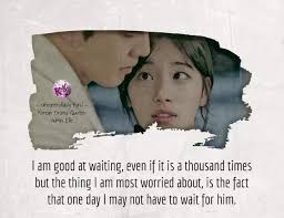 For sbs wallpaper from this drama :click here. Korean Drama Quotes On Twitter I M Good At Waiting Even If It Is A Thousand Times But The Thing I Am Most Worried About Is The Fact That One Day I May