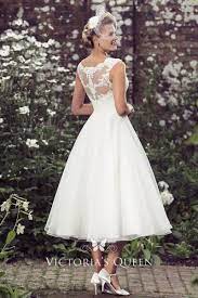 Vintage Ivory Lace And Tulle Tea Length Wedding Dress 50s Style Wedding Dress Short Wedding Dress Perfect Wedding Dress