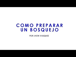 Apenas tienen un bosquejo del programa. Como Preparar Un Bosquejo Youtube