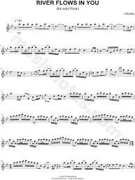 Free sheet music for violin. Yiruma River Flows In You Sheet Music Flute Solo In Bb Major Download Print Sku Mn0105633