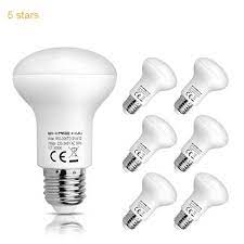 shine hai r63 reflector e27 led light bulb 6w led warm white 3000k edison screw bulbs non dimmable 60w incandesce spotlight bulbs led spotlight led light bulb