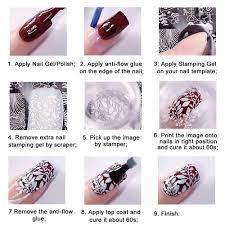 Us 5~10 Pcs Nail Stamper Kit Diy Nail Art Stamp French Tips Tools With  Scrapper | Ebay