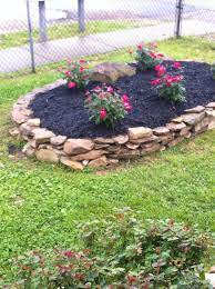 Pin By Talana Spence Turley On Flower Bed Rock Flower Beds Rock Garden Landscaping With Rocks