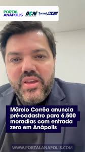 O prefeito de Anápolis, Márcio Corrêa (PL), anunciou nesta segunda-feira  (5) o início do programa habitacional “Construindo Sonhos”, que prevê a  construção de 10 mil moradias populares durante sua gestão. Em vídeo