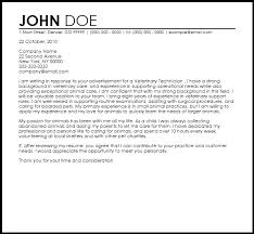 Free Veterinary Technician Cover Letter Templates Resume Now