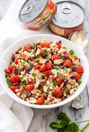 I used roma tomatoes and 4 cloves of garlic. Mediterranean Salmon Coucous Salad Recipe Runner