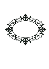 Oval Rug Clipart Black And White Clipart Ornament Oval Frame Oval Frame Ornament Frame Frame Logo