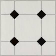 Shop tile & tile accessories top brands at lowe's canada online store. Armstrong Flooring Black White 12 In X 12 In Water Resistant Peel And Stick Vinyl Tile 45 Sq Ft In The Vinyl Tile Department At Lowes Com