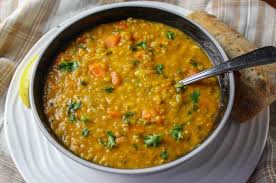 Red Lentil Soup Recipe With Vegetables Two Kooks In The Kitchen In 2020 Red Lentil Soup Recipe Lentil Soup Recipes Lentil Vegetable Soup