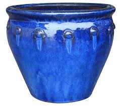 There's nothing like a good cup of coffee, especially when you're drinking it out of your own custom ceramic coffee mug. Allen Roth 7 1 In W X 7 5 In H Blue Ceramic Planter In The Pots Planters Department At Lowes Com